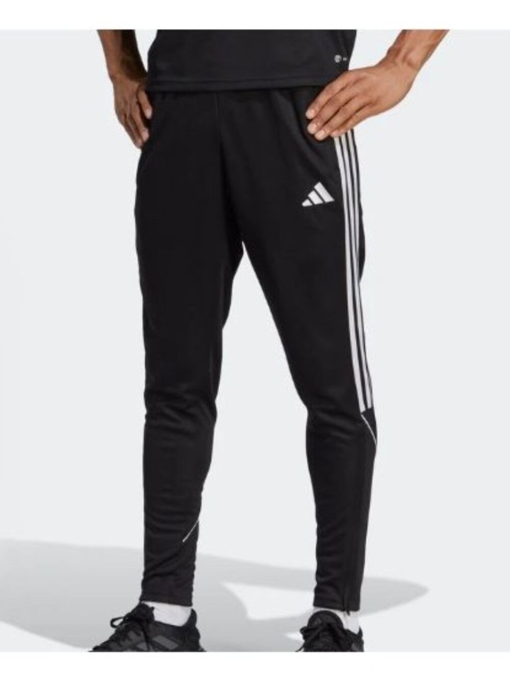 Adidas Tiro23L Black Woven Striped Soccer Training Pants Men's Size 3X NEW